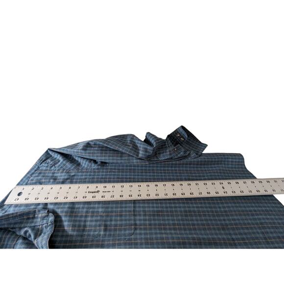 Van Heusen Men's XL Button-Up Long Sleeve Shirt Plaid Pattern - Picture 4 of 13